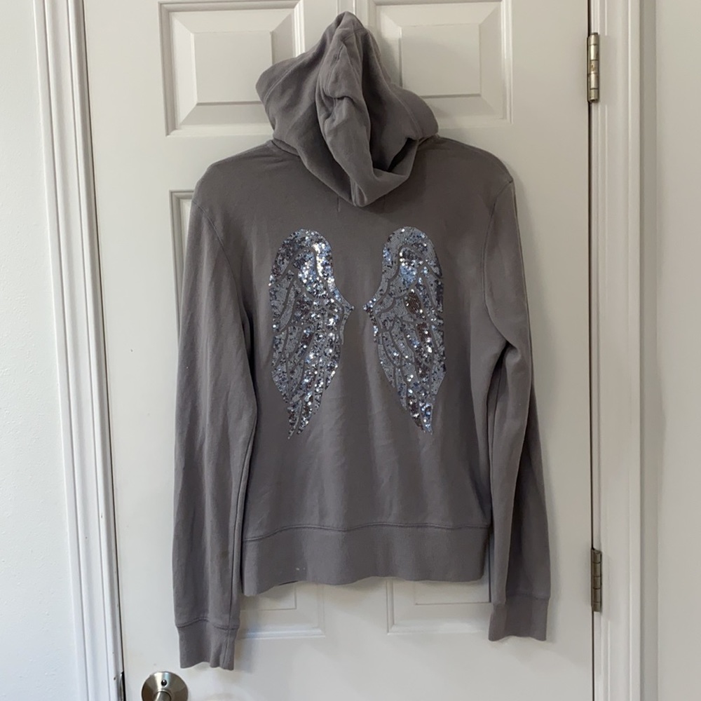Gray 2000s zip up Jack